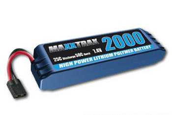 Maxxtrax 7,4V 2000mAh LiPo Accu Hard Case